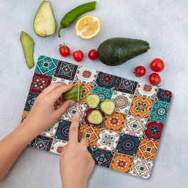 Hermia Ckt37 - 2030 Tabla de Cortar de Vidrio Templado Antibacteriana Antideslizante 20x30cm